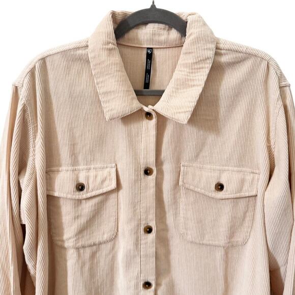 Kuhl Tallula Cord Button Up Shirt in "Sea Salt" Cream Style 8244 Size XL - Picture 5 of 14